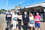 Bob launching the campaign at Beckenham Junction station