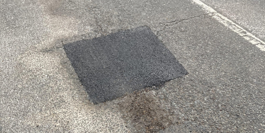 A fixed pothole